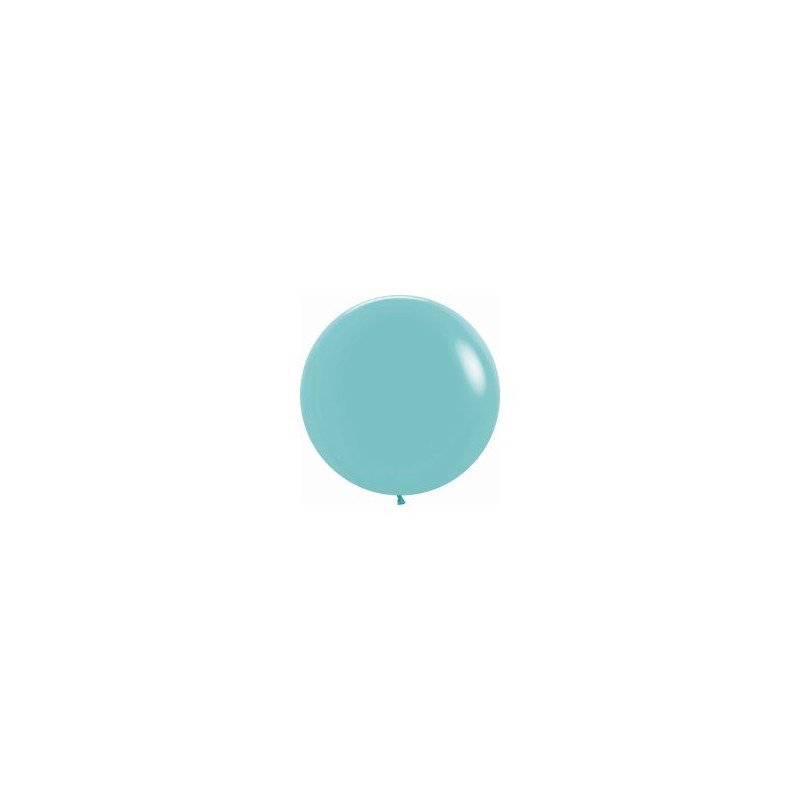 Globos Aguamarina Solido R24 de 60 cm aprox (10 ud)
