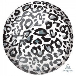 Globo Orbz Animalz Leopardo Blanco 38x40cm