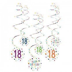 Decoracíon Happy Birthday 18 espirales (6)