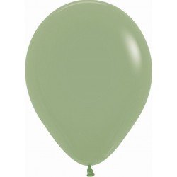 Globos Látex R5 Color Verde Eucalipto Sólido de 13cm aprox (100 ud)