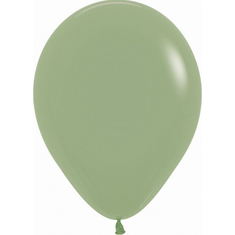 Globos Látex R5 Color Verde Eucalipto Sólido de 13cm aprox (100 ud)