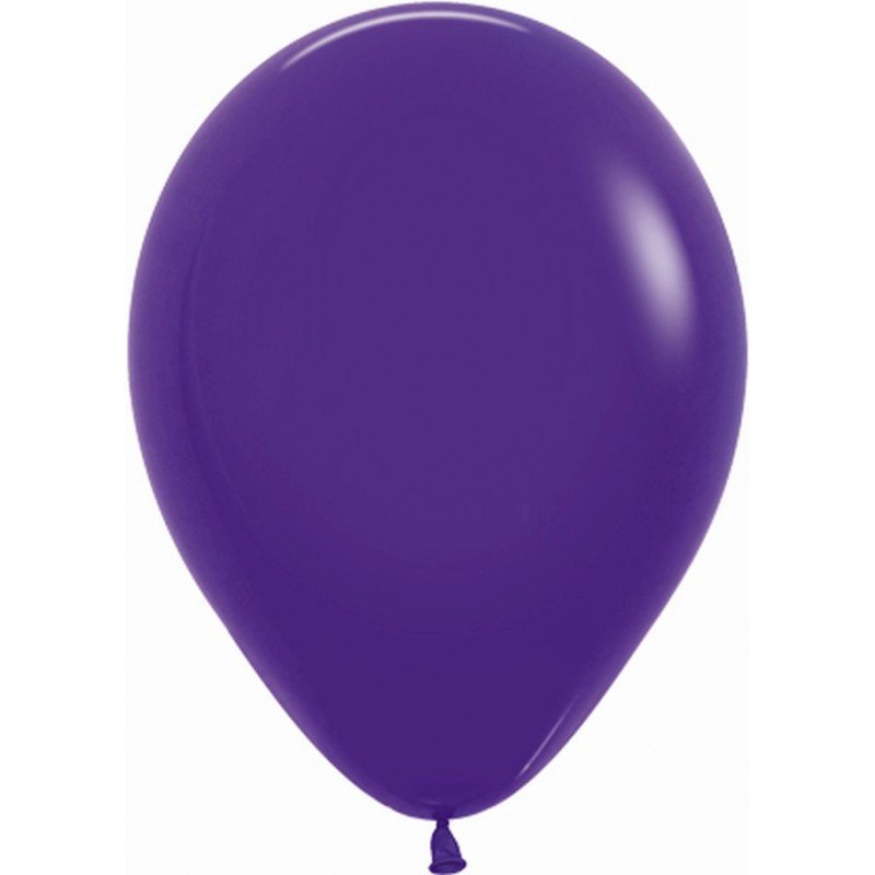 Globos Látex R5 Color Violeta Sólido de 13cm aprox (100 ud)