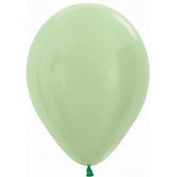 Globos Látex R5 Color Verde Satín de 13cm aprox (100 ud)