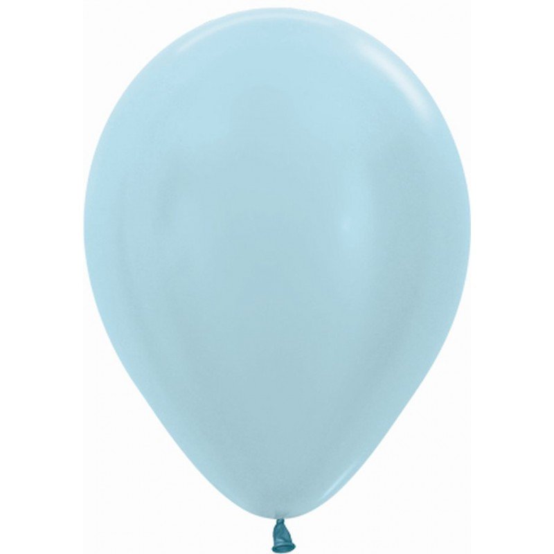 Globos Látex R5 Color Azul Satín de 13cm aprox (100 ud)