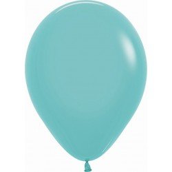 Globos Látex R12 Aguamarina Sólido de 30cm aprox (50 ud)