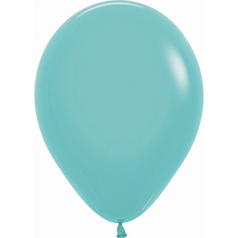 Globos Látex R12 Aguamarina Sólido de 30cm aprox (50 ud)