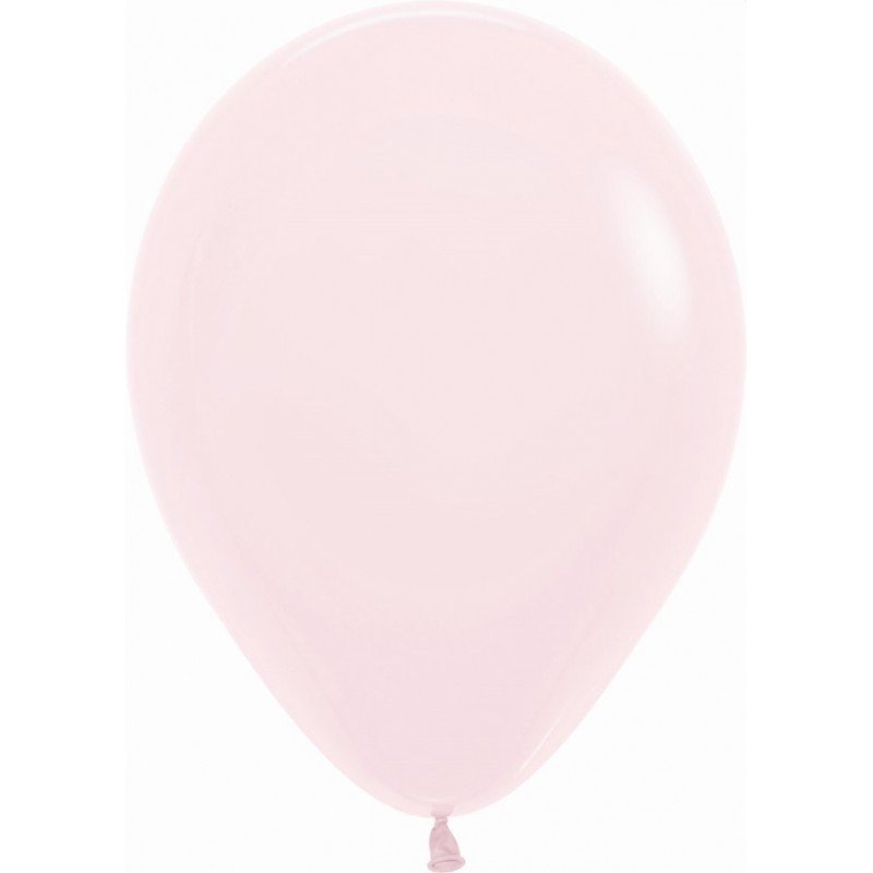 Globos Látex R12 Rosa Pastel Talco de 30cm aprox (50 ud)