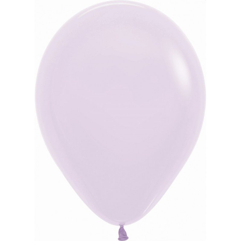 Globos Látex R12 Lila Pastel Talco de 30cm aprox (50 ud)