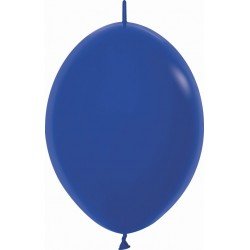 Globos Látex Link-o-Loon Azul Real Sólido de 29cm aprox (25 ud)