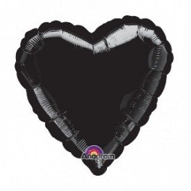 Globo Con Forma de Corazón de Aprox 45cm Color NEGRO