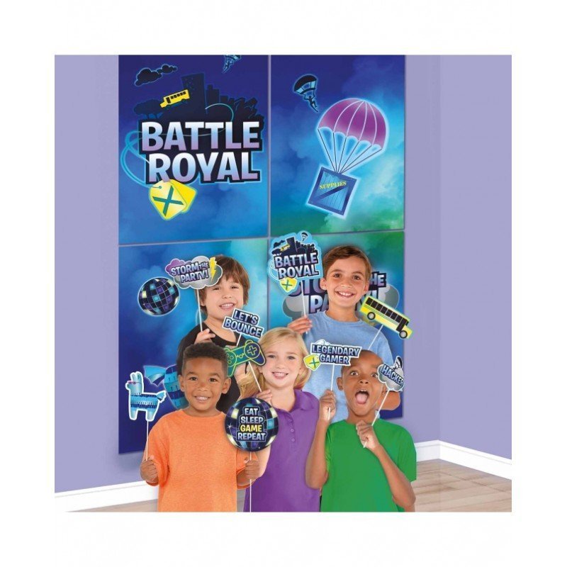 Decoración Pared Battle Royal Fortnite + Acc. Fotos9912583 Amscan
