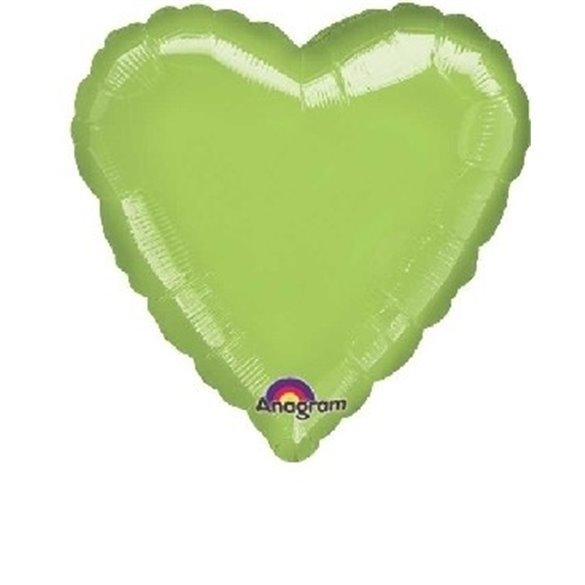 Globo Con Forma de Corazón de Aprox 45cm Color KIWI -