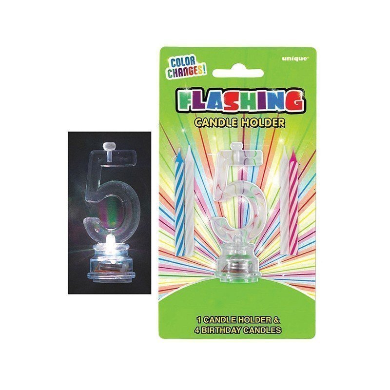 Vela Número 5 de luz led.
