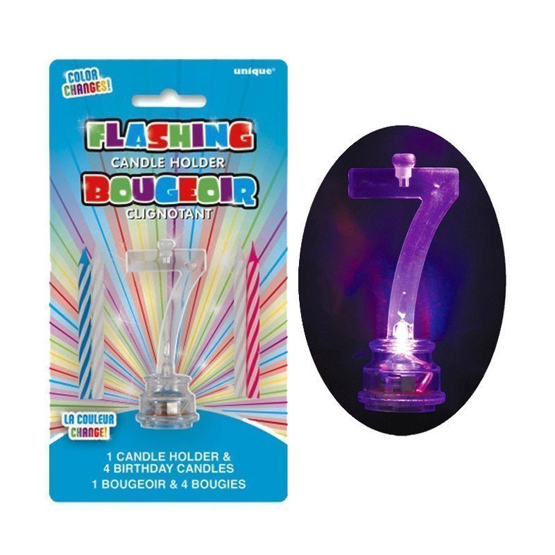 Vela Número 7 de luz led.