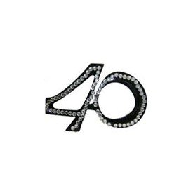 GAFAS 40 CUMPLEAÑOS diamantes negras