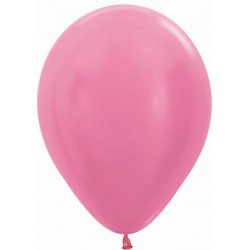 Globos Látex R12 Fucsia Satín de 30cm aprox (50 ud)