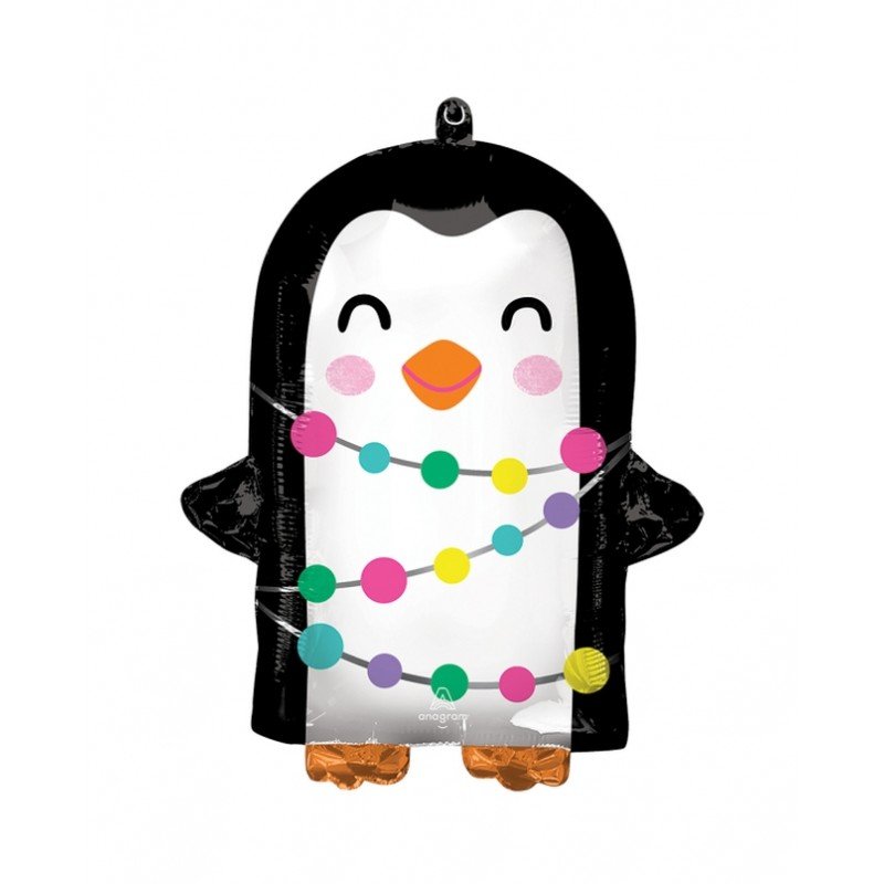 Globo Pingüino Navidad de 45cm