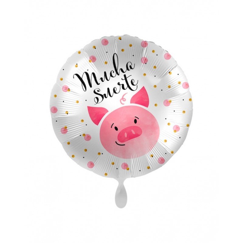 Globo Mucha Suerte Cerdito de 43cm70871 Anagram