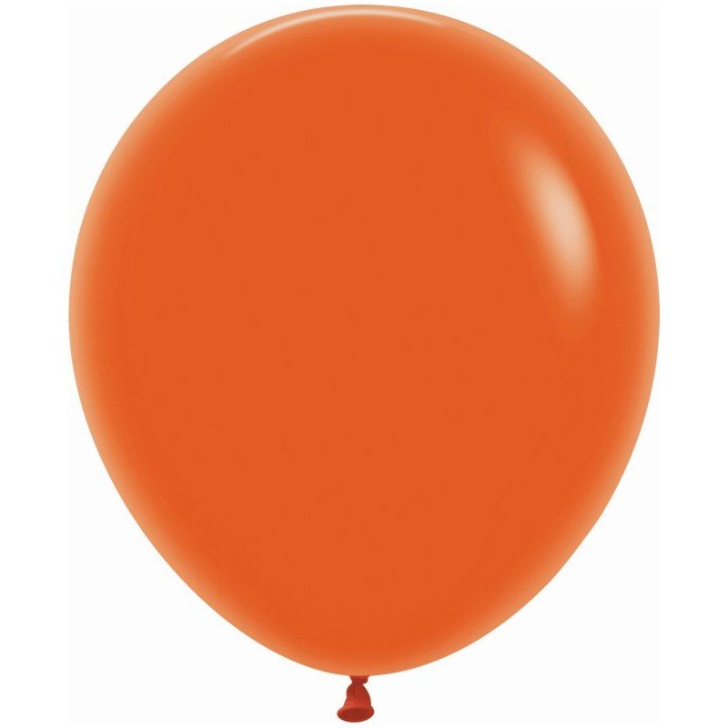 Globos R18 de 45cm Naranja Solido (15)