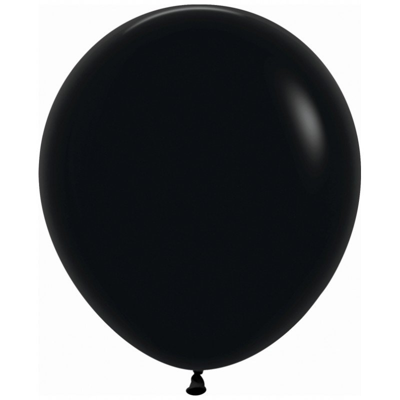 Globos R18 de 45cm Negro Solido (15)