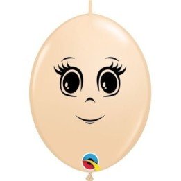 Articulo Globo cara de mujer Qlink Blush de 15 cm aprox 50ud de Qua...