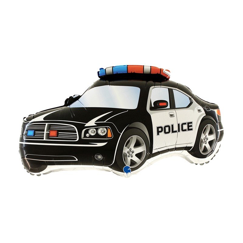 Globo Coche de Policía Negro de 71cmGR-245K Grabo