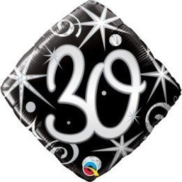 Articulo Globo 30 Diamante destellos elegantes de 45 cm aprox de Qu...