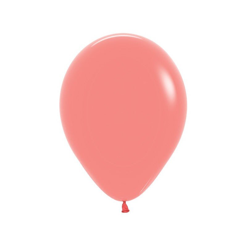 Globos Látex R5 Color Coral Tropical Solido (100 UD)R5-059 Sempertex