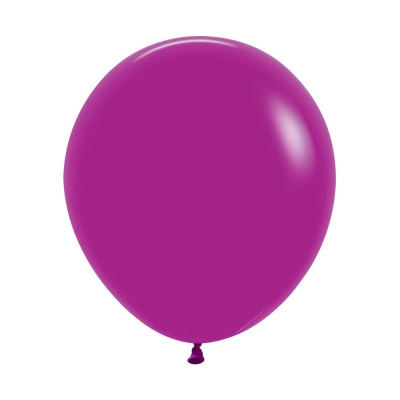 Globos Látex R18 Color Orquidea Morada Solido (15 UD)