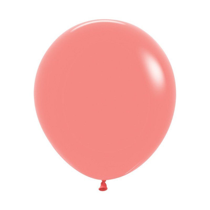 Globos Látex R18 Color Coral Tropical Solido (15 UD)R18-059-15 Sempertex