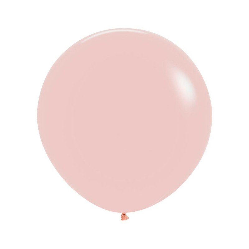 Globos Látex R18 Color Melón Pastel Talco (15 UD)