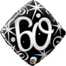 Articulo Globo 60 Diamante destellos elegantes de 45 cm aprox de Qu...