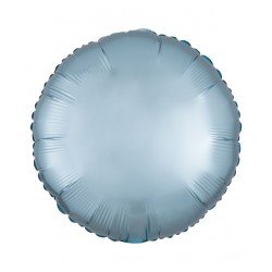Globo Circulo color satin Azul Pastel de 43cm