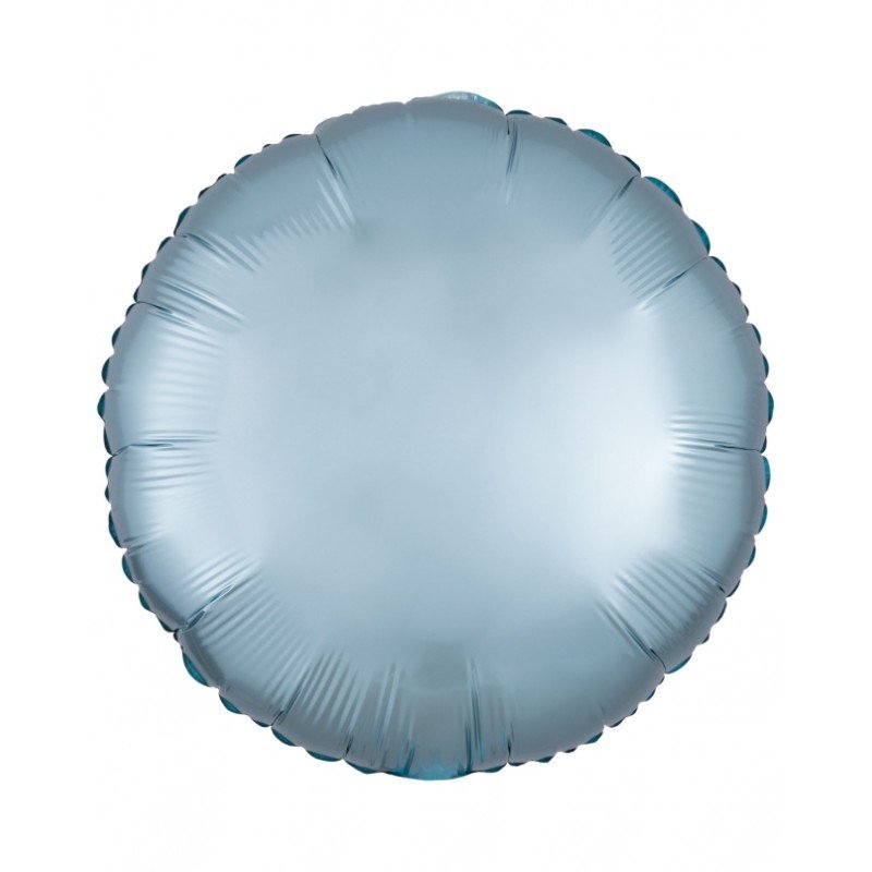 Globo Circulo color satin Azul Pastel de 43cm