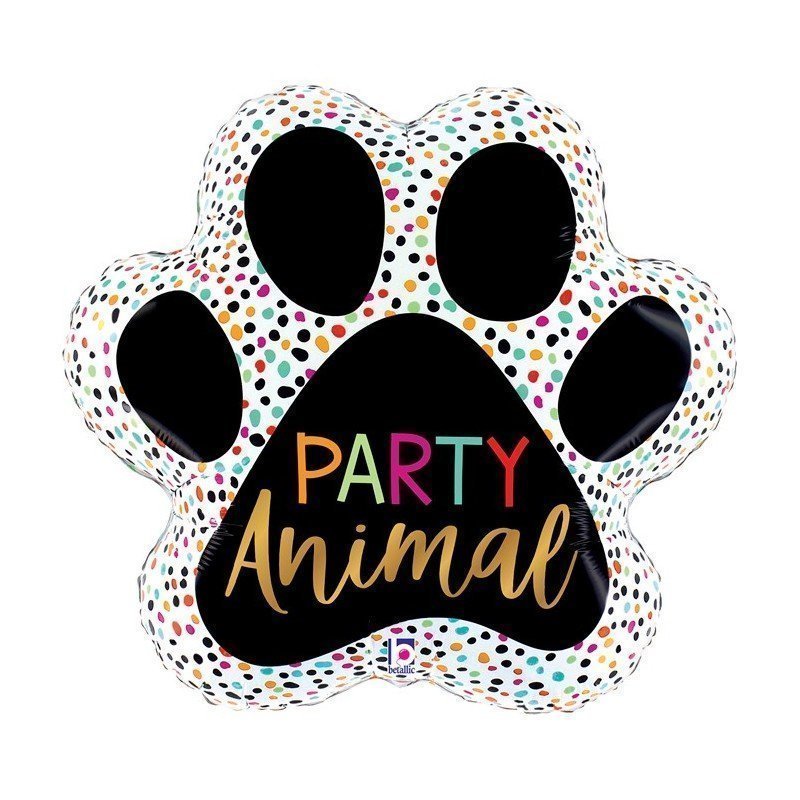 Globo Huella Party Animal de 79cm