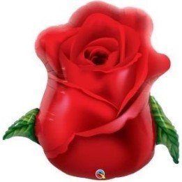 Articulo Globo Forma de Rosa Roja de 84 cm aprox. de Qualatex