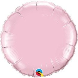 Articulo Globo Rosa Perlado en Forma de Circulo de 46 cm aprox de Q...