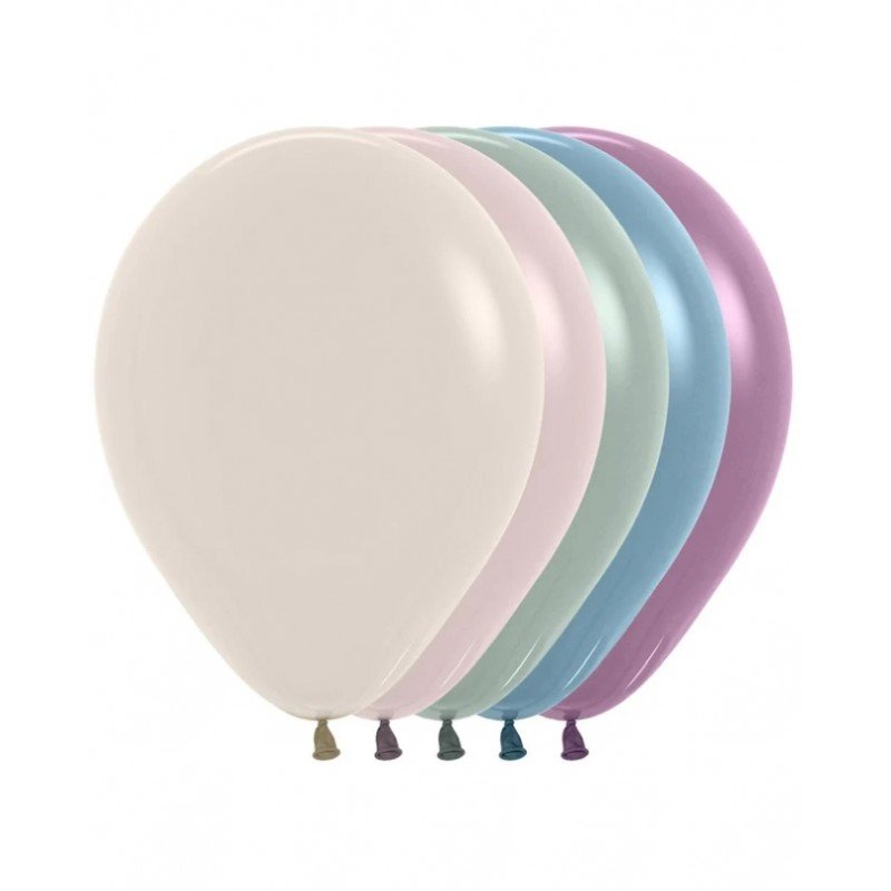 Globos Látex R12 Color Surtido Pastel Dusk (50 UD)R12-100 Sempertex