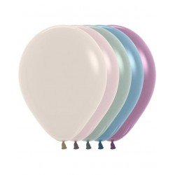 Globos Látex R5 Color Surtido Pastel Dusk (100 UD)