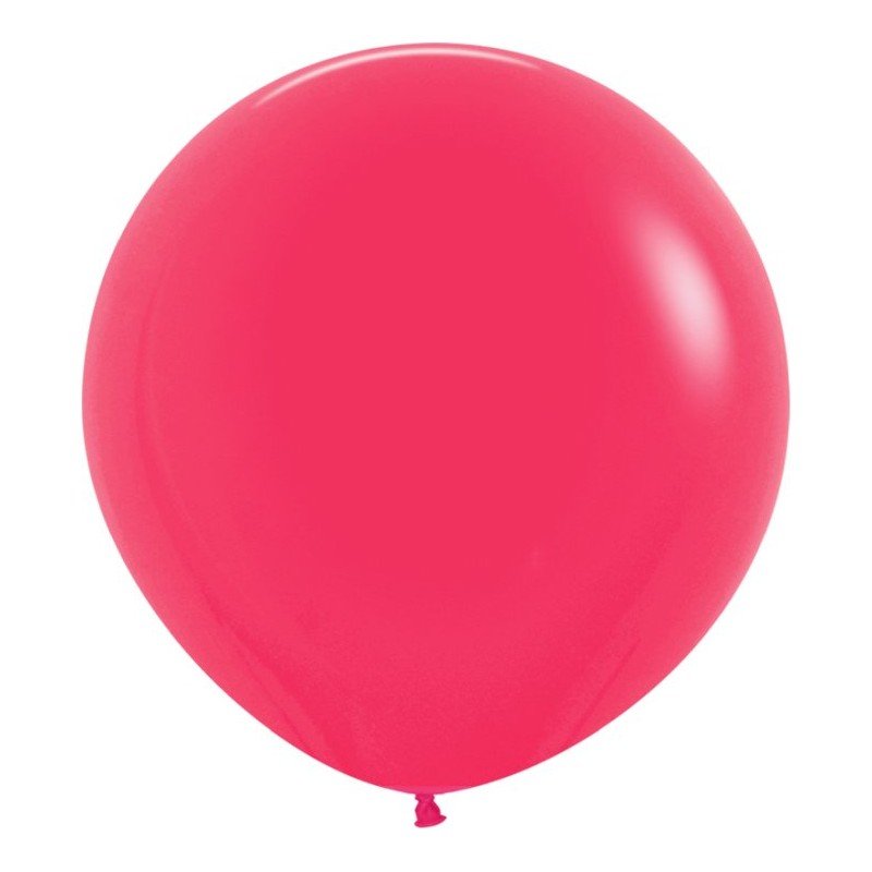 Globos R24 de 60 cm aprox Color Frambuesa solido (10 ud)