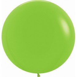 Globos Verde Lima Solido R24 de 60 cm aprox (10 ud)