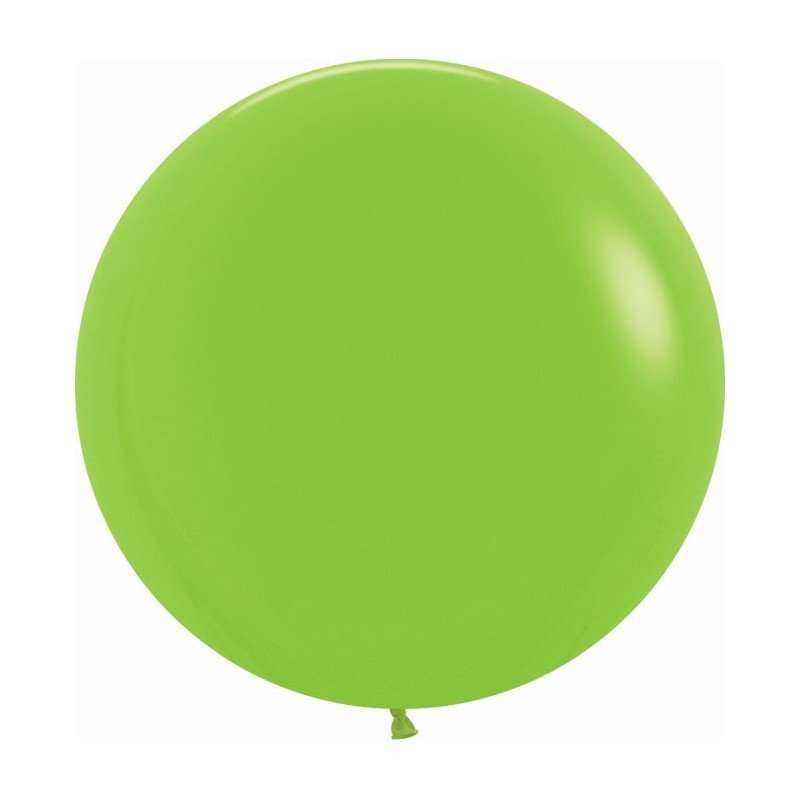Globos Verde Lima Solido R24 de 60 cm aprox (10 ud)