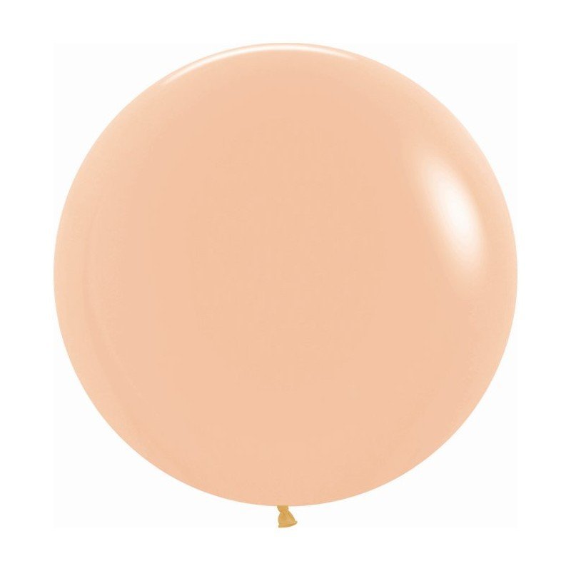Globos Durazno Solido R24 de 60 cm aprox (10 ud)