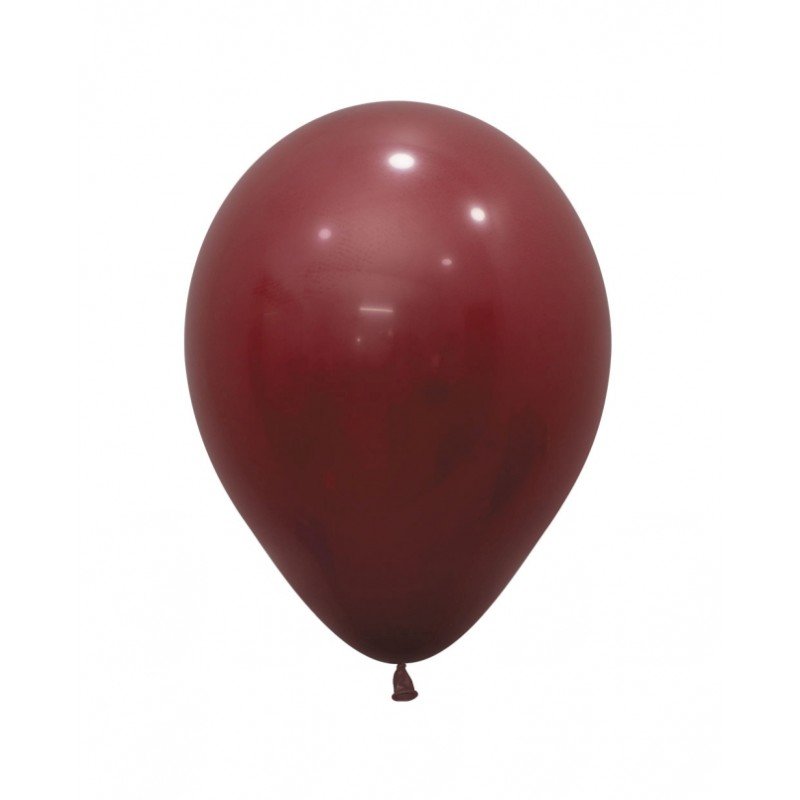 Globos Látex R5 Color Vino Tinto Sólido de 13cm aprox (100 ud)