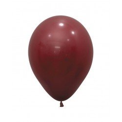 Globos Látex R12 Merlot Sólido de 30cm aprox (50 ud)