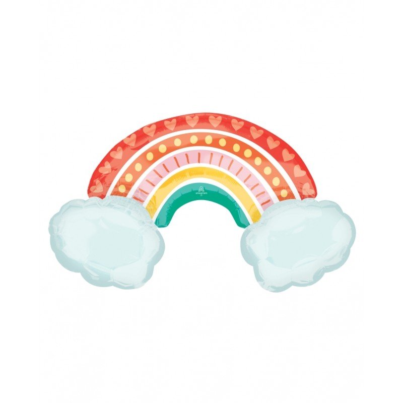 GLOBO FORMA ARCOIRIS Retro 93X55cm