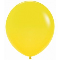 Globos R18 de 45cm Amarillo Solido (15)
