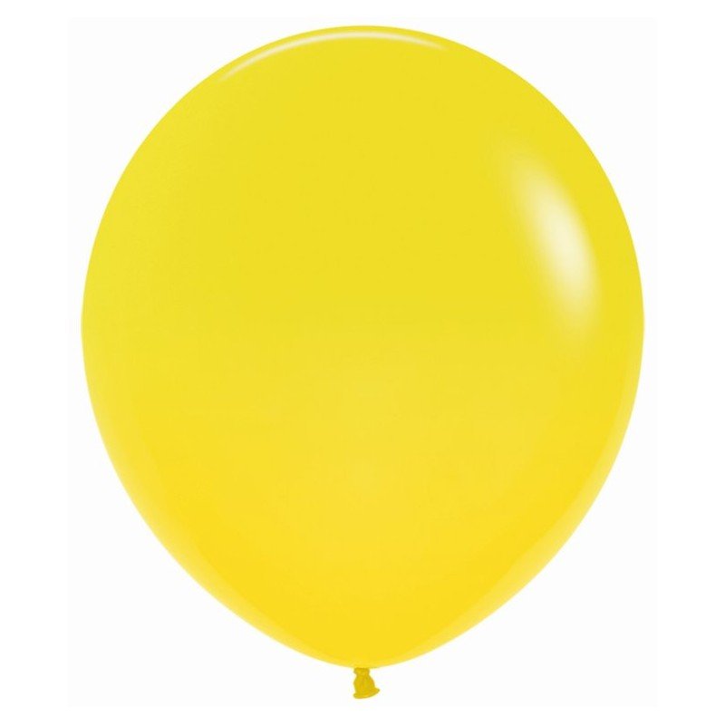 Globos R18 de 45cm Amarillo Solido (15)