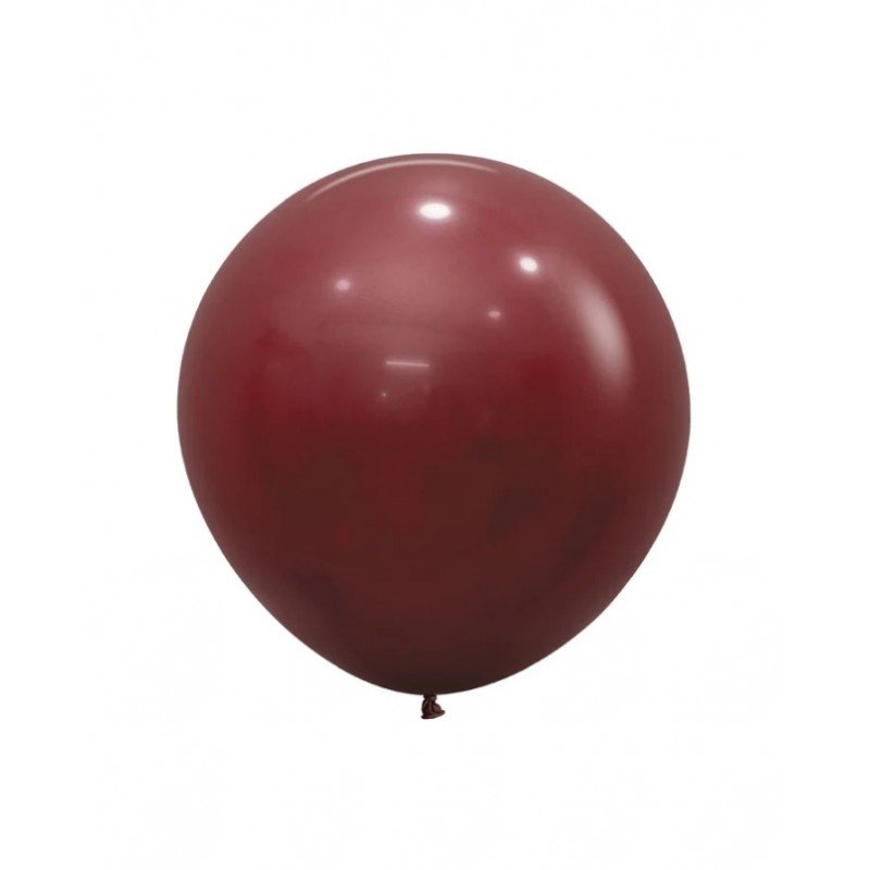 Globos Vinotinto Merlot Solido R24 de 60 cm aprox (10 ud)