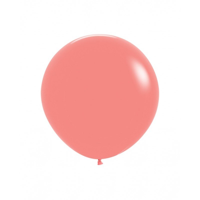 Globos Coral Tropical Solido R24 de 60 cm aprox (10 ud)